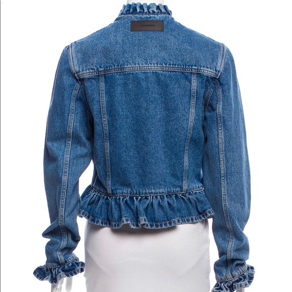 J.W. ANDERSON Denim Peplum Jacket - Picture 7 of 8